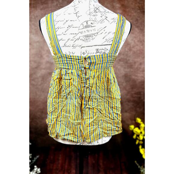 Natalie Martin Jasmine Top Painted Stripe Dandelion XS - Picture 6 of 15